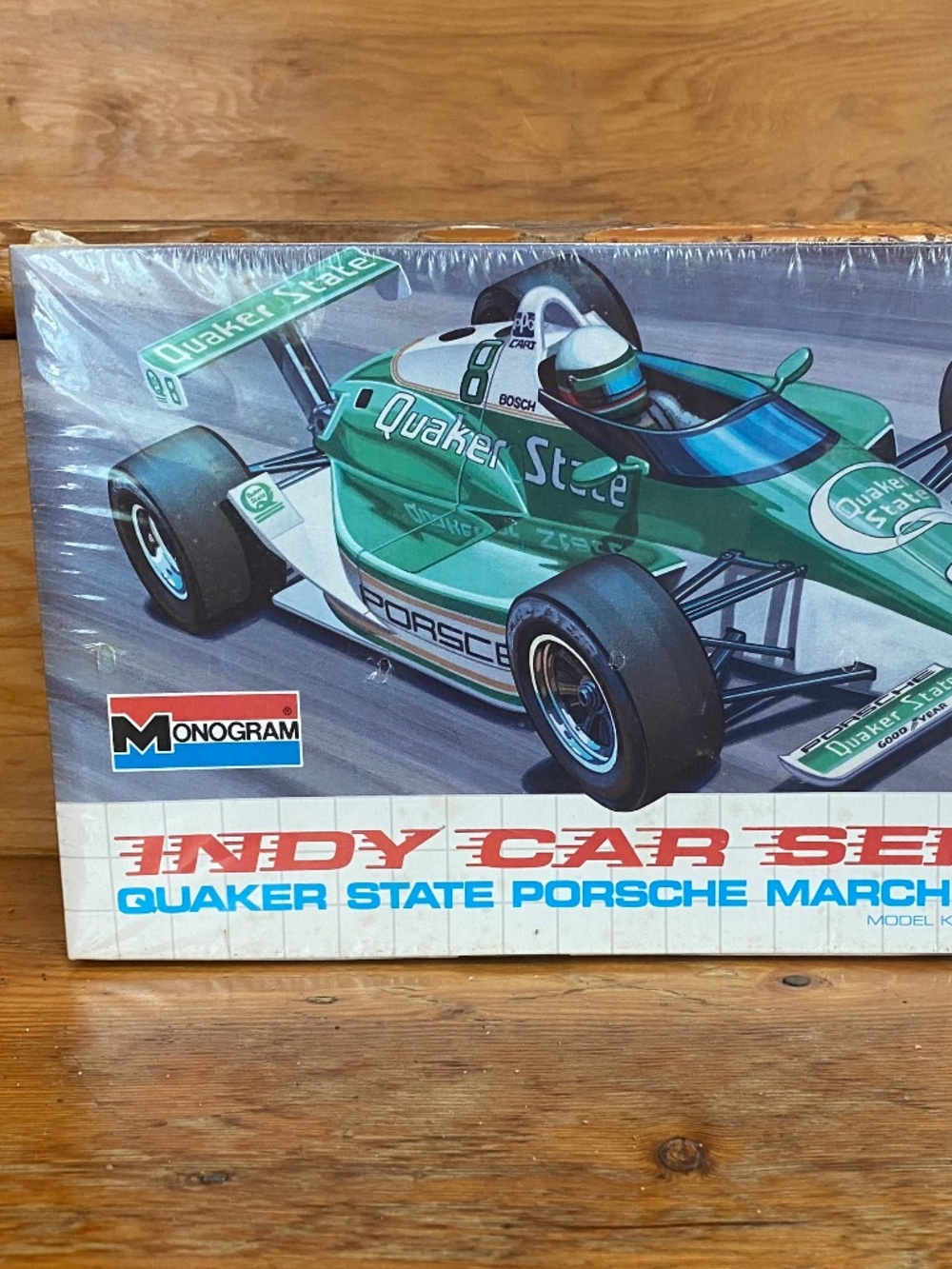 SEALED Monogram #2913 Quaker State Porsche March Indy Car 1/24 Scale Model Kit